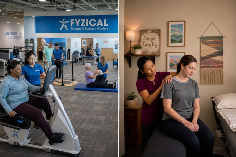 Comparison between a FYZICAL Clinic vs a PT Owned 