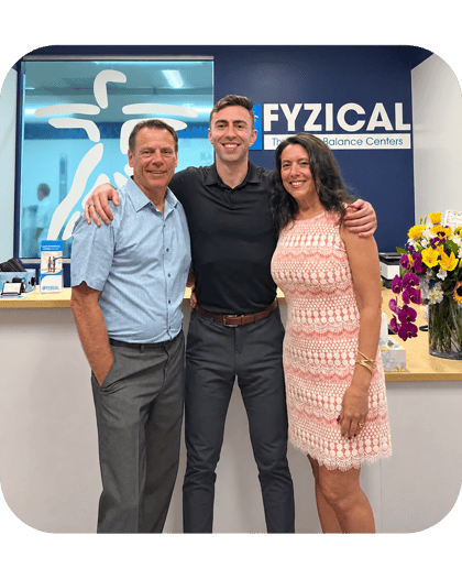 Remington Burke, from FYZICAL Master Franchisee in Dallas, Texas at the FYZICAL facility. 