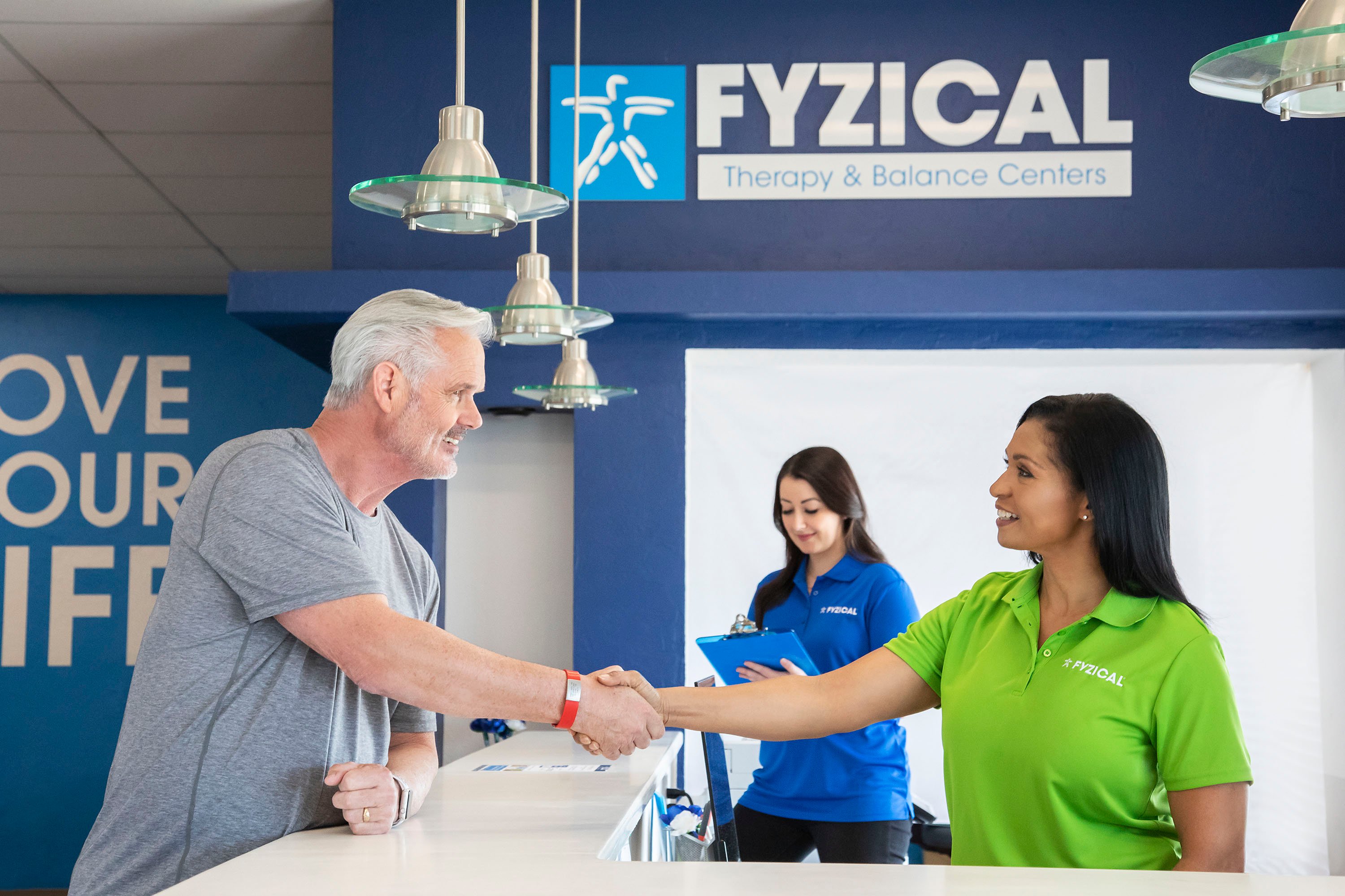 friendly staff at fyzical physical therapy clinic