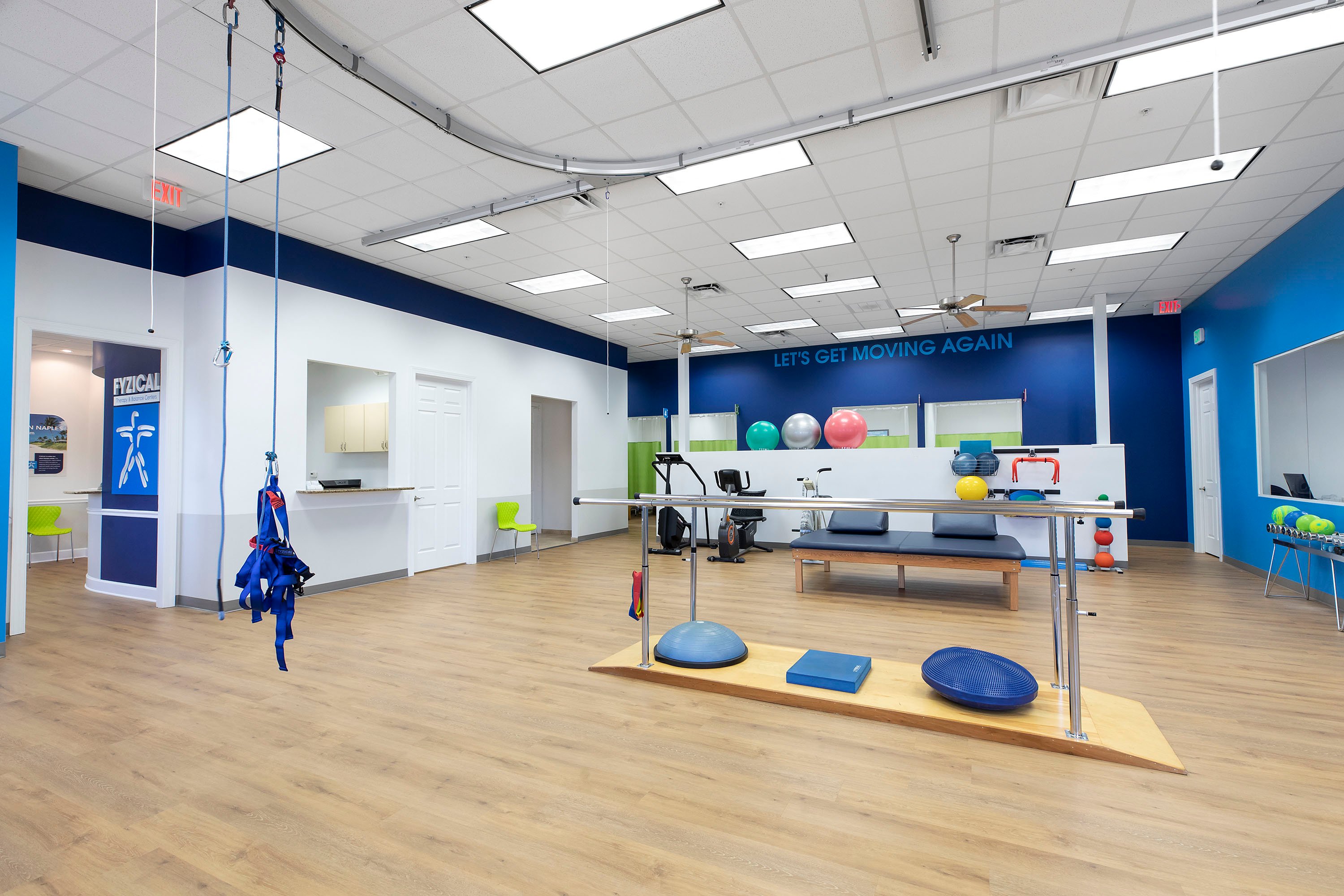 fyzical brand interior physical therapy private practice