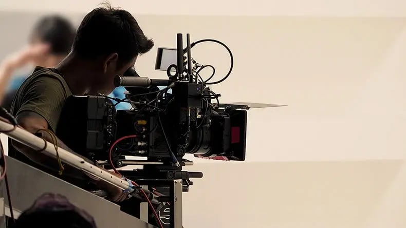 videographer recording a video