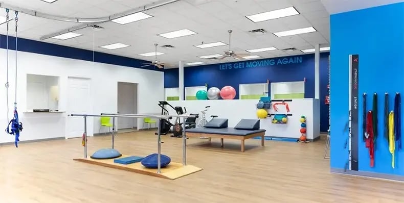 A View of a Physical Therapy Office Interior